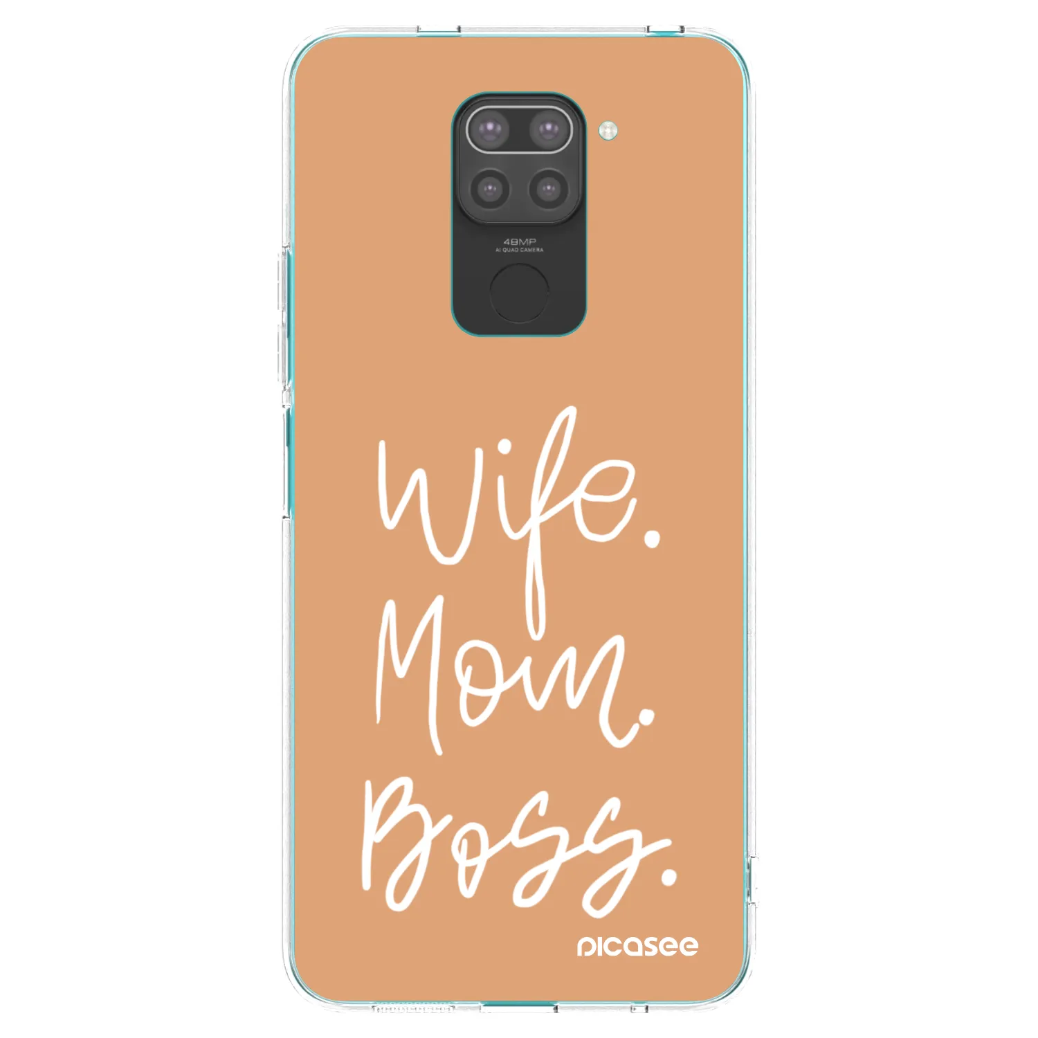 Picasee husă neagră din silicon pentru Xiaomi Redmi Note 9 - Boss Mama