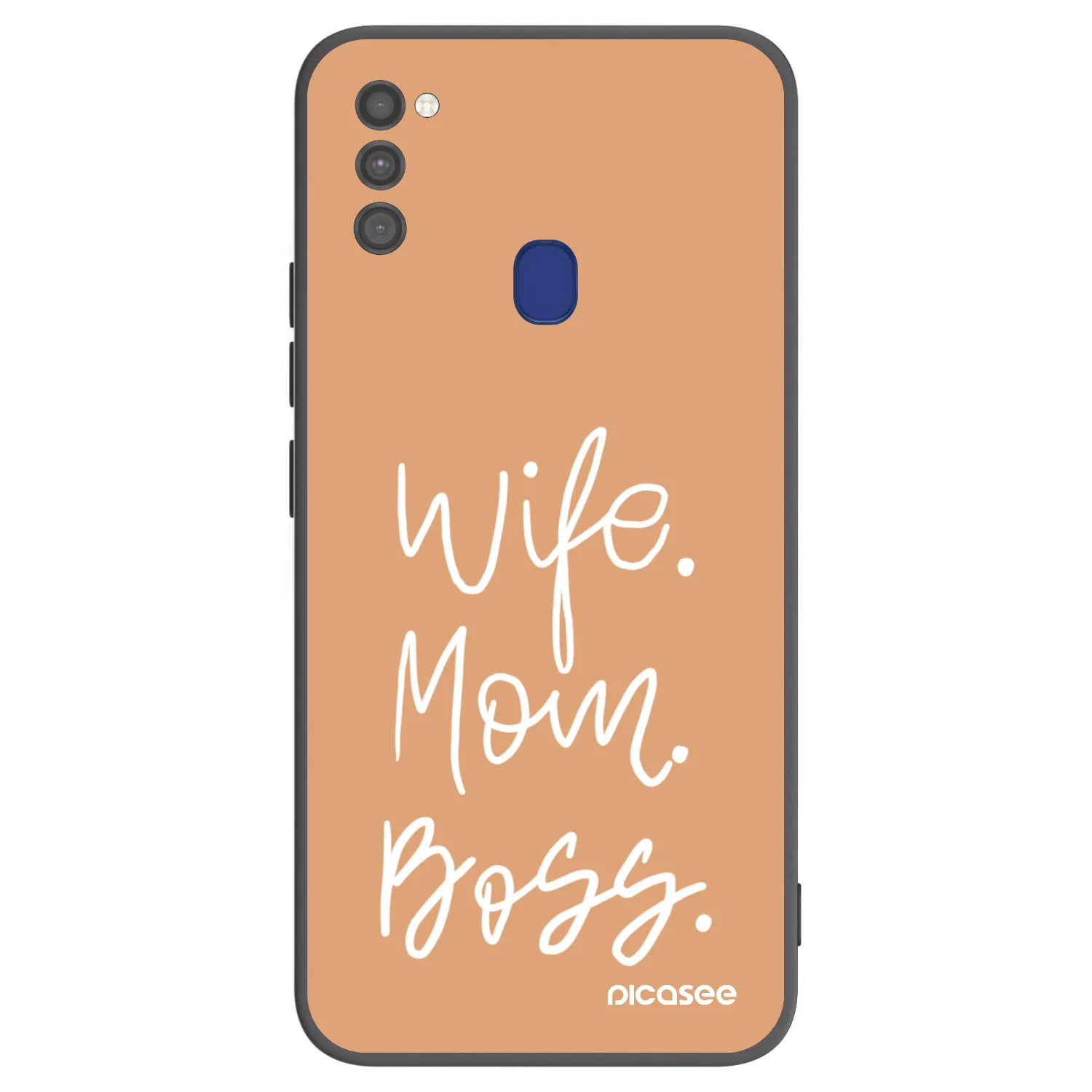 Picasee husă neagră din silicon pentru Samsung Galaxy M21 M215F - Boss Mama