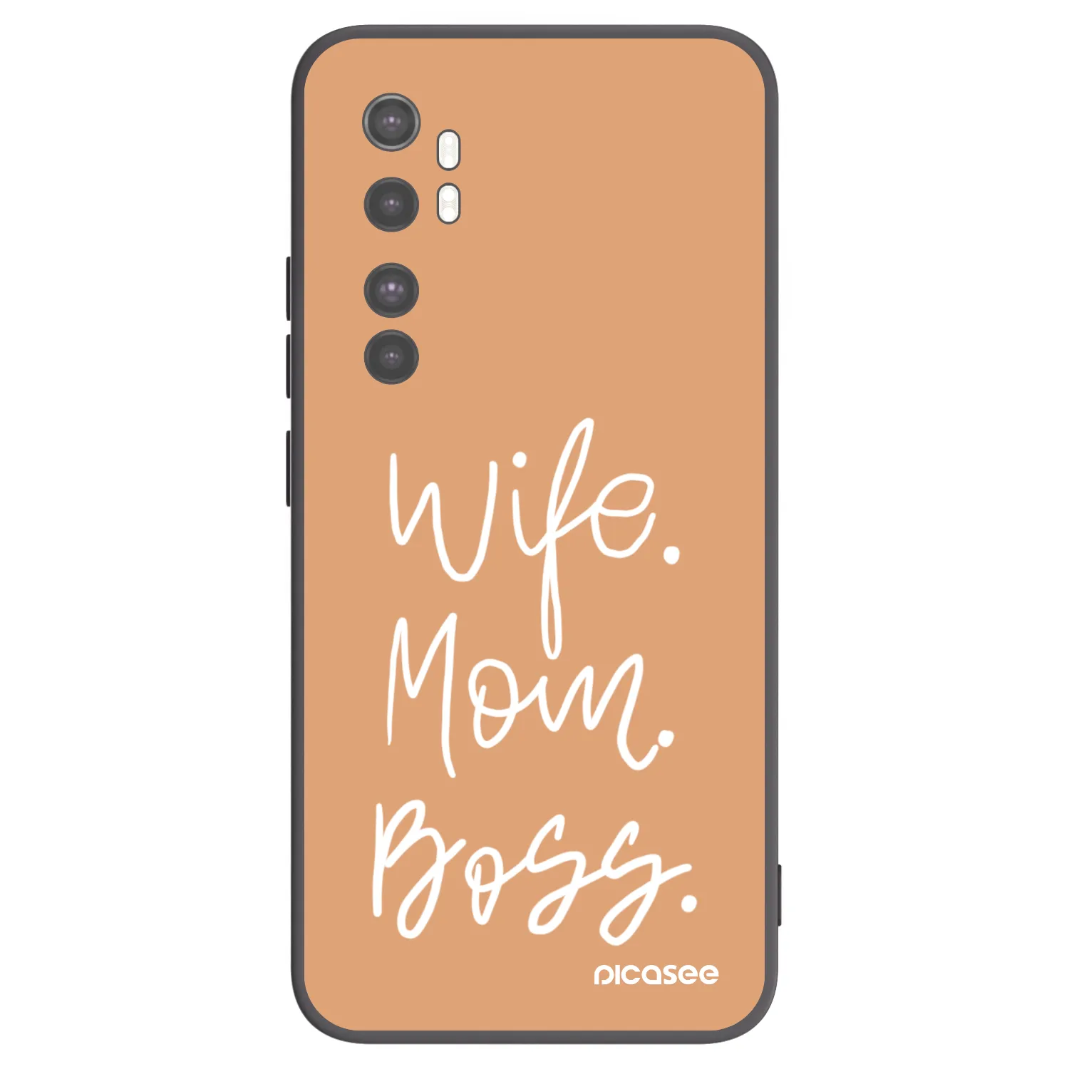 Picasee husă neagră din silicon pentru Xiaomi Mi Note 10 Lite - Boss Mama