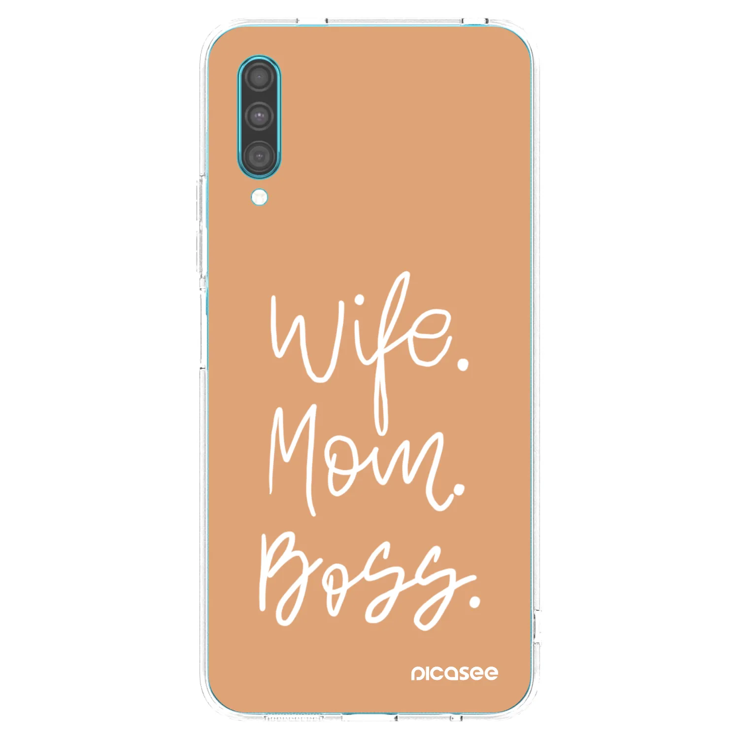 Picasee husă transparentă din silicon pentru Samsung Galaxy A30s A307F - Boss Mama