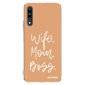 Picasee husă transparentă din silicon pentru Honor 9X Pro - Boss Mama