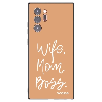 Picasee husă neagră din silicon pentru Samsung Galaxy Note 20 Ultra - Boss Mama