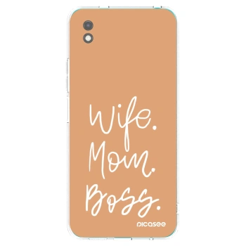 Picasee husă neagră din silicon pentru Xiaomi Redmi 9A - Boss Mama