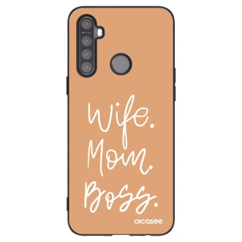 Picasee husă neagră din silicon pentru Realme 6i - Boss Mama