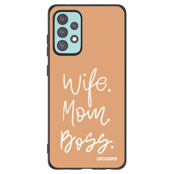 Picasee husă neagră din silicon pentru Samsung Galaxy A72 A725F - Boss Mama