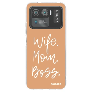 Picasee husă transparentă din silicon pentru Xiaomi Mi 11 Ultra - Boss Mama