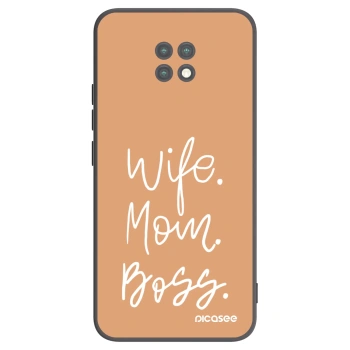 Picasee husă neagră din silicon pentru Xiaomi Redmi Note 9T - Boss Mama