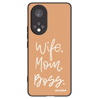 Picasee husă neagră din silicon pentru Honor 50 5G - Boss Mama