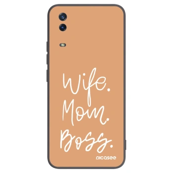 Picasee husă neagră din silicon pentru Vivo Y11s - Boss Mama