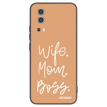 Picasee husă neagră din silicon pentru Vivo Y72 5G - Boss Mama