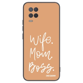 Picasee husă neagră din silicon pentru Realme 8 5G - Boss Mama