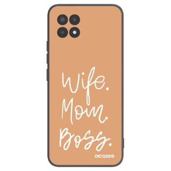 Picasee husă neagră din silicon pentru Realme 8i - Boss Mama