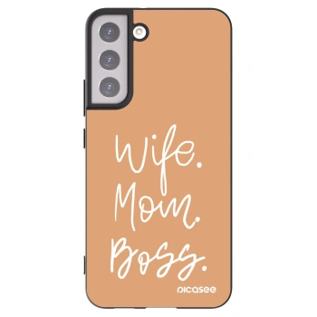 Picasee husă neagră din silicon pentru Samsung Galaxy S22+ 5G - Boss Mama