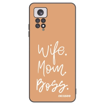 Picasee husă neagră din silicon pentru Xiaomi Redmi Note 11 - Boss Mama