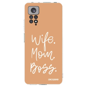 Picasee husă transparentă din silicon pentru Xiaomi Redmi Note 11 - Boss Mama