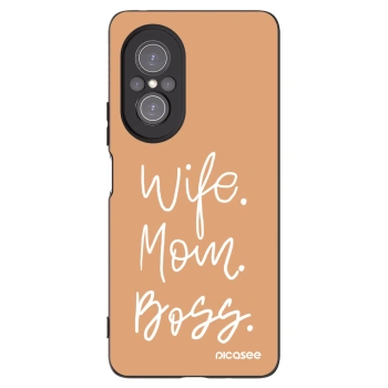 Picasee husă neagră din silicon pentru Huawei Nova 9 SE - Boss Mama