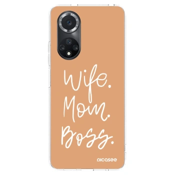 Picasee husă transparentă din silicon pentru Huawei Nova 9 SE - Boss Mama