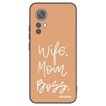 Picasee husă neagră din silicon pentru Xiaomi 12 - Boss Mama