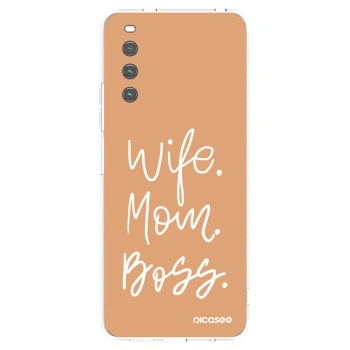 Picasee husă transparentă din silicon pentru Sony Xperia 10 IV 5G - Boss Mama