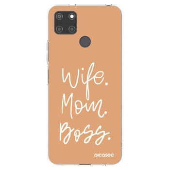 Picasee husă transparentă din silicon pentru Realme C21Y - Boss Mama