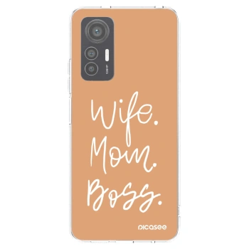 Picasee husă transparentă din silicon pentru Xiaomi 12 Lite - Boss Mama