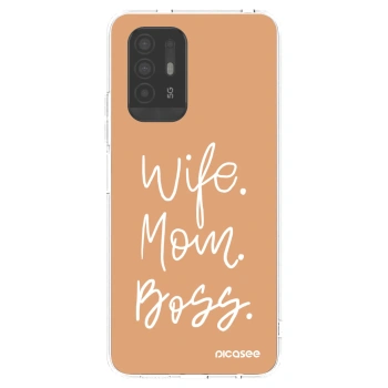 Picasee husă transparentă din silicon pentru OPPO A94 5G - Boss Mama