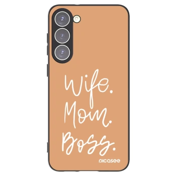 Picasee husă neagră din silicon pentru Samsung Galaxy S23+ 5G - Boss Mama