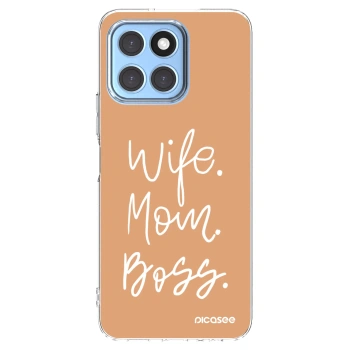 Picasee husă transparentă din silicon pentru Honor X6 - Boss Mama
