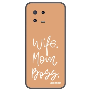 Picasee husă neagră din silicon pentru Xiaomi 13 Pro - Boss Mama