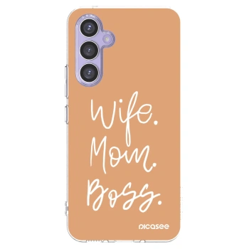 Picasee husă transparentă din silicon pentru Samsung Galaxy A54 5G A546B - Boss Mama