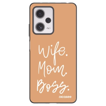 Picasee husă neagră din silicon pentru Xiaomi Redmi Note 12 Pro+ 5G - Boss Mama