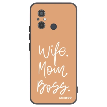 Picasee husă neagră din silicon pentru Xiaomi Redmi 12C - Boss Mama