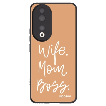 Picasee husă neagră din silicon pentru Honor 90 5G - Boss Mama