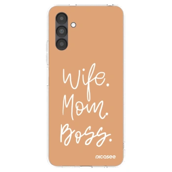Picasee husă transparentă din silicon pentru Samsung Galaxy A04s A047F - Boss Mama