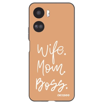Picasee husă neagră din silicon pentru Honor 90 Lite 5G - Boss Mama