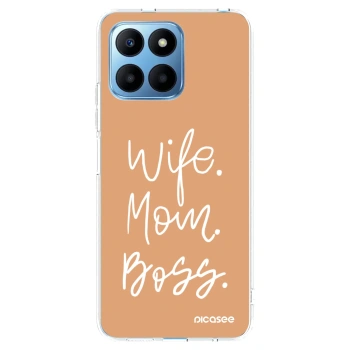 Picasee husă transparentă din silicon pentru Honor 70 Lite - Boss Mama