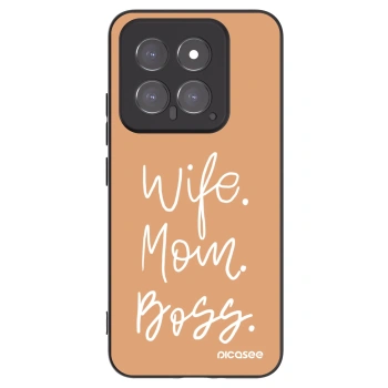 Picasee husă neagră din silicon pentru Xiaomi 14 - Boss Mama