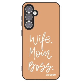 Picasee husă neagră din silicon pentru Samsung Galaxy S23 FE S711B - Boss Mama