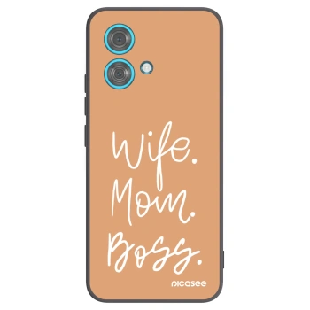 Picasee husă neagră din silicon pentru Motorola Edge 40 Neo - Boss Mama