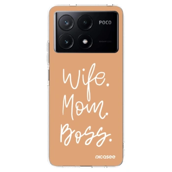 Picasee husă transparentă din silicon pentru Xiaomi Poco X6 Pro - Boss Mama