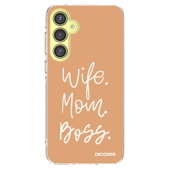 Picasee husă transparentă din silicon pentru Samsung Galaxy A35 5G A356B - Boss Mama