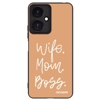 Picasee husă neagră din silicon pentru Xiaomi Redmi 13C 5G - Boss Mama