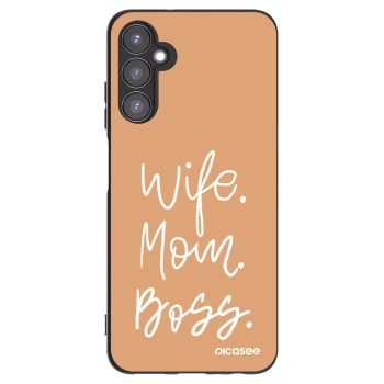 Picasee husă neagră din silicon pentru Samsung Galaxy A05s A057G - Boss Mama