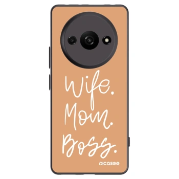 Picasee husă neagră din silicon pentru Xiaomi Redmi A3 - Boss Mama