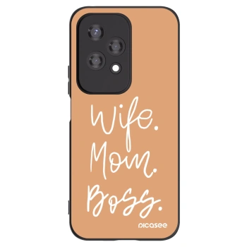 Picasee husă neagră din silicon pentru Honor 200 Lite - Boss Mama