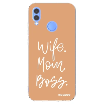Picasee husă transparentă din silicon pentru Honor 10 Lite - Boss Mama