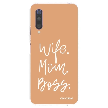 Picasee husă transparentă din silicon pentru Xiaomi Mi 9 - Boss Mama