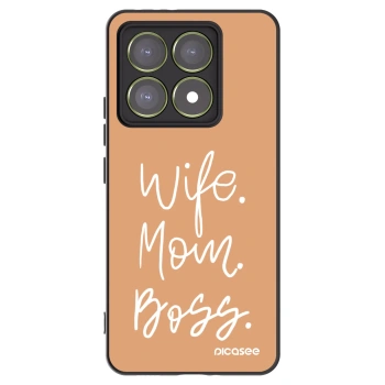 Picasee husă neagră din silicon pentru Xiaomi 14T - Boss Mama