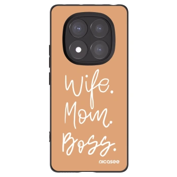 Picasee husă neagră din silicon pentru Xiaomi Redmi Note 14 Pro 5G - Boss Mama