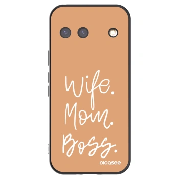 Picasee husă neagră din silicon pentru Google Pixel 9 - Boss Mama